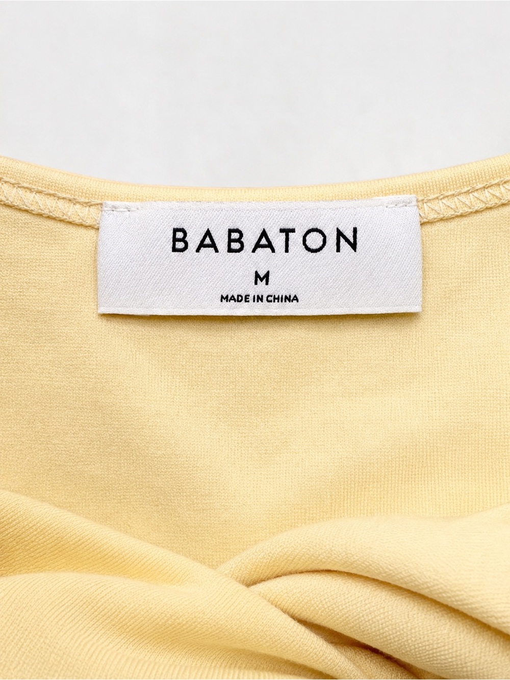 Aritzia Babaton Alfie Crop Tank – Butter Yellow – Size Medium - Picture 4 of 8